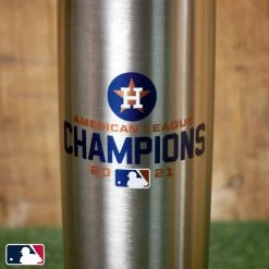 Thompson Mug Co. - Dugout Mugs 2021 Houston Astros AL Division Champions Metal Dugout Mug | Stainless Steel Baseball Bat Mug