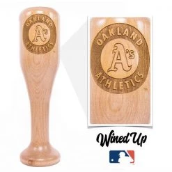 Thompson Mug Co. - Dugout Mugs Oakland Athletics Wined Up® | Baseball Bat Wine Mug