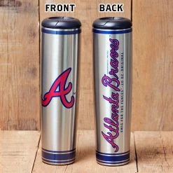 Thompson Mug Co. - Dugout Mugs Atlanta Braves Metal Dugout Mug | Stainless Steel Baseball Bat Mug