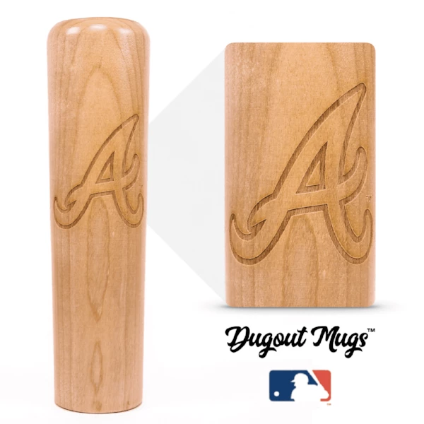 Thompson Mug Co. - Dugout Mugs Atlanta Braves "A" Dugout Mug® | Baseball Bat Mug