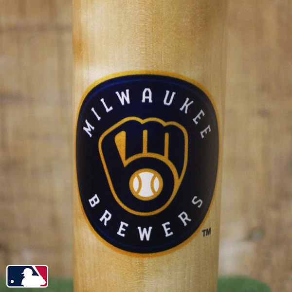 Thompson Mug Co. - Dugout Mugs Milwaukee Brewers INKED! Dugout Mug® | Baseball Bat Mug