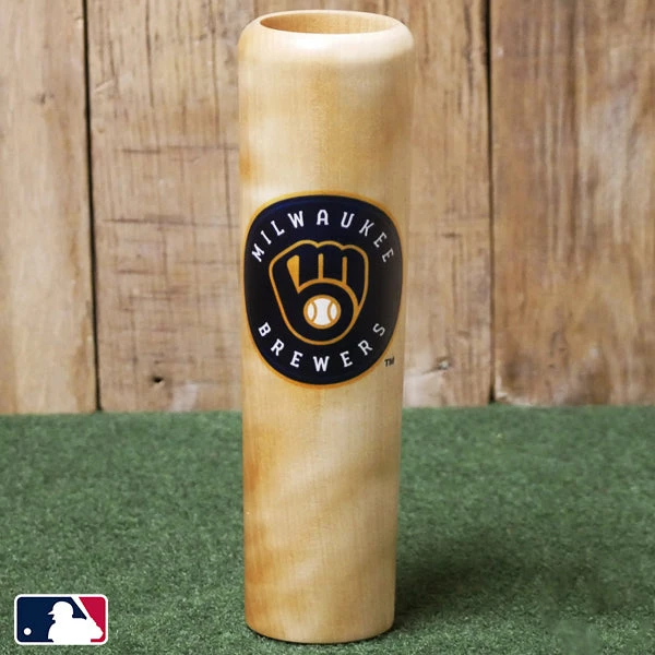Thompson Mug Co. - Dugout Mugs Milwaukee Brewers INKED! Dugout Mug® | Baseball Bat Mug