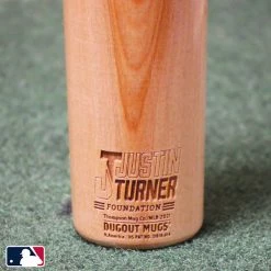 Thompson Mug Co. - Dugout Mugs Los Angeles Dodgers Justin Turner Foundation Dugout Mug® | Baseball Bat Mug