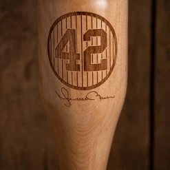 Thompson Mug Co. - Dugout Mugs Mariano Rivera 42 Signature Series Baseball Bat Wine Glass | Wined Up® New York Yankees