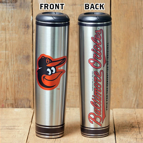 Thompson Mug Co. - Dugout Mugs Baltimore Orioles Metal Dugout Mug | Stainless Steel Baseball Bat Mug
