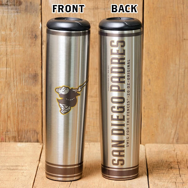 Thompson Mug Co. - Dugout Mugs San Diego Padres Metal Dugout Mug | Stainless Steel Baseball Bat Mug