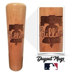 Thompson Mug Co. - Dugout Mugs Philadelphia Phillies Dugout Mug® | Baseball Bat Mug