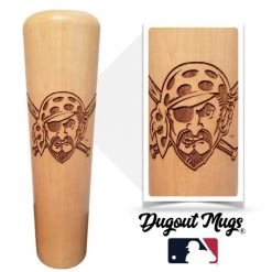 Thompson Mug Co. - Dugout Mugs Pittsburgh Pirates Pirate Head Dugout Mug® | Baseball Bat Mug