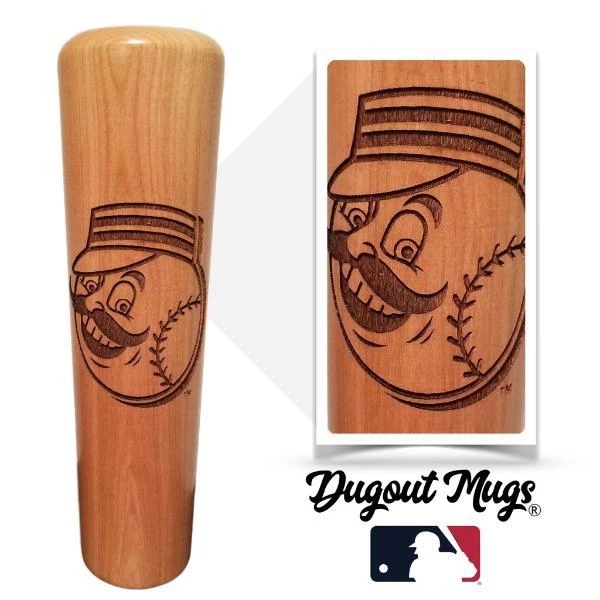 Thompson Mug Co. - Dugout Mugs Cincinnati Reds Mr. Redlegs Dugout Mug® | Baseball Bat Mug