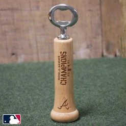 Thompson Mug Co. - Dugout Mugs 2021 Atlanta Braves World Series Champions Season Opener | Baseball Bat Handle Bottle Opener