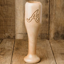 Thompson Mug Co. - Dugout Mugs Atlanta Braves "A" Wined Up® | Baseball Bat Wine Mug