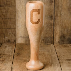 Thompson Mug Co. - Dugout Mugs Cleveland Indians "C" Wined Up® | Baseball Bat Wine Mug