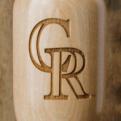 Thompson Mug Co. - Dugout Mugs Colorado Rockies "CR" Wined Up® | Baseball Bat Wine Mug