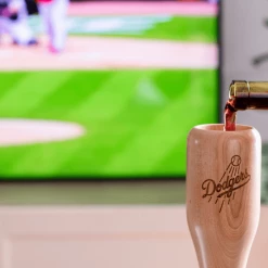 Thompson Mug Co. - Dugout Mugs Los Angeles Dodgers Wined Up® | Baseball Bat Wine Mug