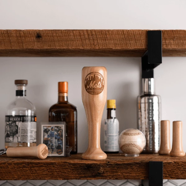 Thompson Mug Co. - Dugout Mugs New York Mets Wined Up® | Baseball Bat Wine Mug