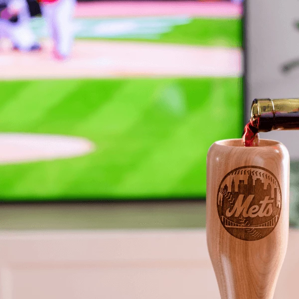 Thompson Mug Co. - Dugout Mugs New York Mets Wined Up® | Baseball Bat Wine Mug