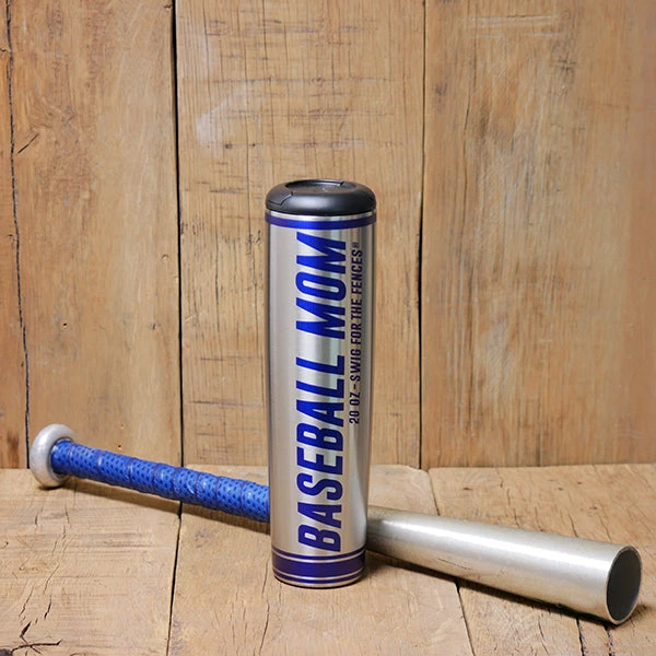 Thompson Mug Co. - Dugout Mugs Custom Mugs Put Your Photo On A Baseball Mom Metal Dugout Mug | Stainless Steel Baseball Bat Mug
