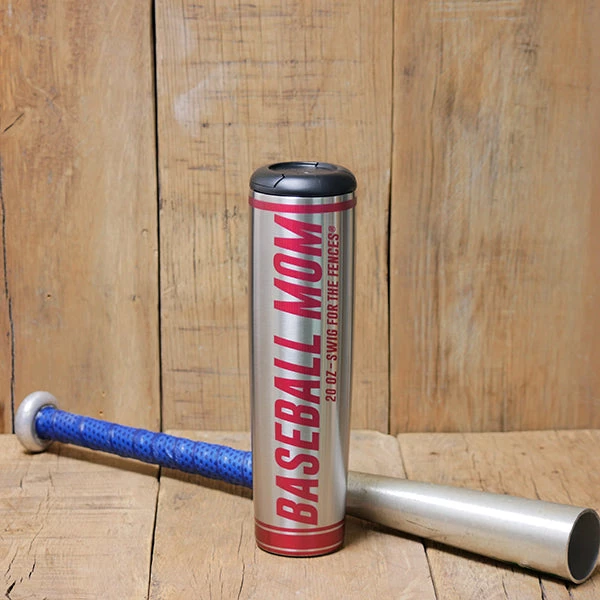 Thompson Mug Co. - Dugout Mugs Custom Mugs Put Your Photo On A Baseball Mom Metal Dugout Mug | Stainless Steel Baseball Bat Mug