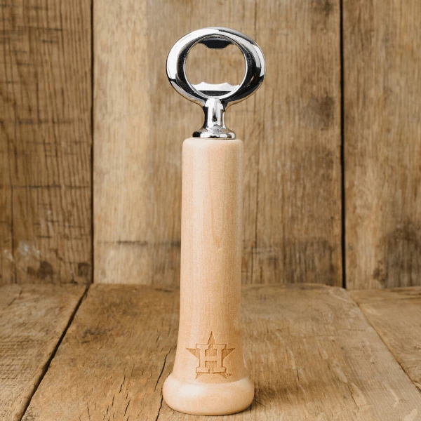 Thompson Mug Co. - Dugout Mugs Houston Astros "H" Season Opener™ | Baseball Bat Handle Bottle Opener