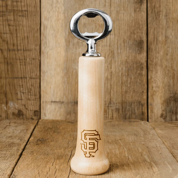 Thompson Mug Co. - Dugout Mugs San Francisco Giants "SF" Season Opener™ | Baseball Bat Handle Bottle Opener