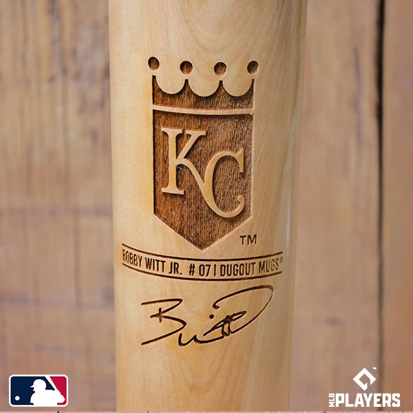 Thompson Mug Co. - Dugout Mugs Bobby Witt Jr. Signature Series Dugout Mug®| Kansas City Royals | Baseball Bat Mug
