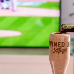 Thompson Mug Co. - Dugout Mugs Mariano Rivera 42 Signature Series Baseball Bat Wine Glass | Wined Up® New York Yankees