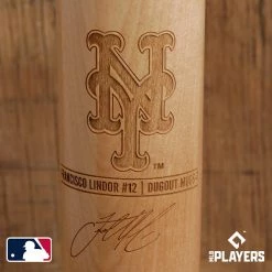 Thompson Mug Co. - Dugout Mugs Francisco Lindor Baseball Bat Mug | New York Mets | Signature Series Dugout Mug®