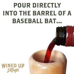 Thompson Mug Co. - Dugout Mugs Personalize Your Wined Up® | Baseball Bat Wine Glass