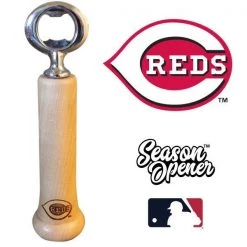 Thompson Mug Co. - Dugout Mugs Cincinnati Reds Season Opener™ | Baseball Bat Handle Bottle Opener
